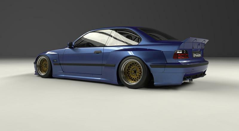 PandeM Aero Kit suitable for BMW E36 M3
