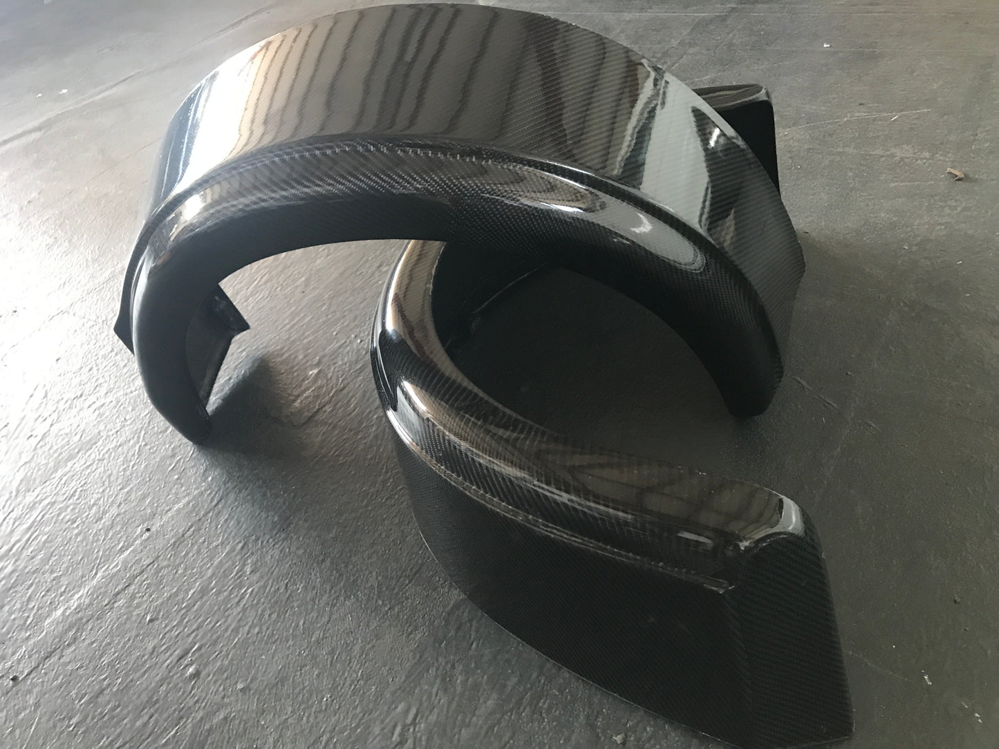 carbon Westfield ZK (240mm) detachable rear arch standard size 
- normal breite hintere abnehmbare Carbon Kotflügel für Westfield classik bodywork