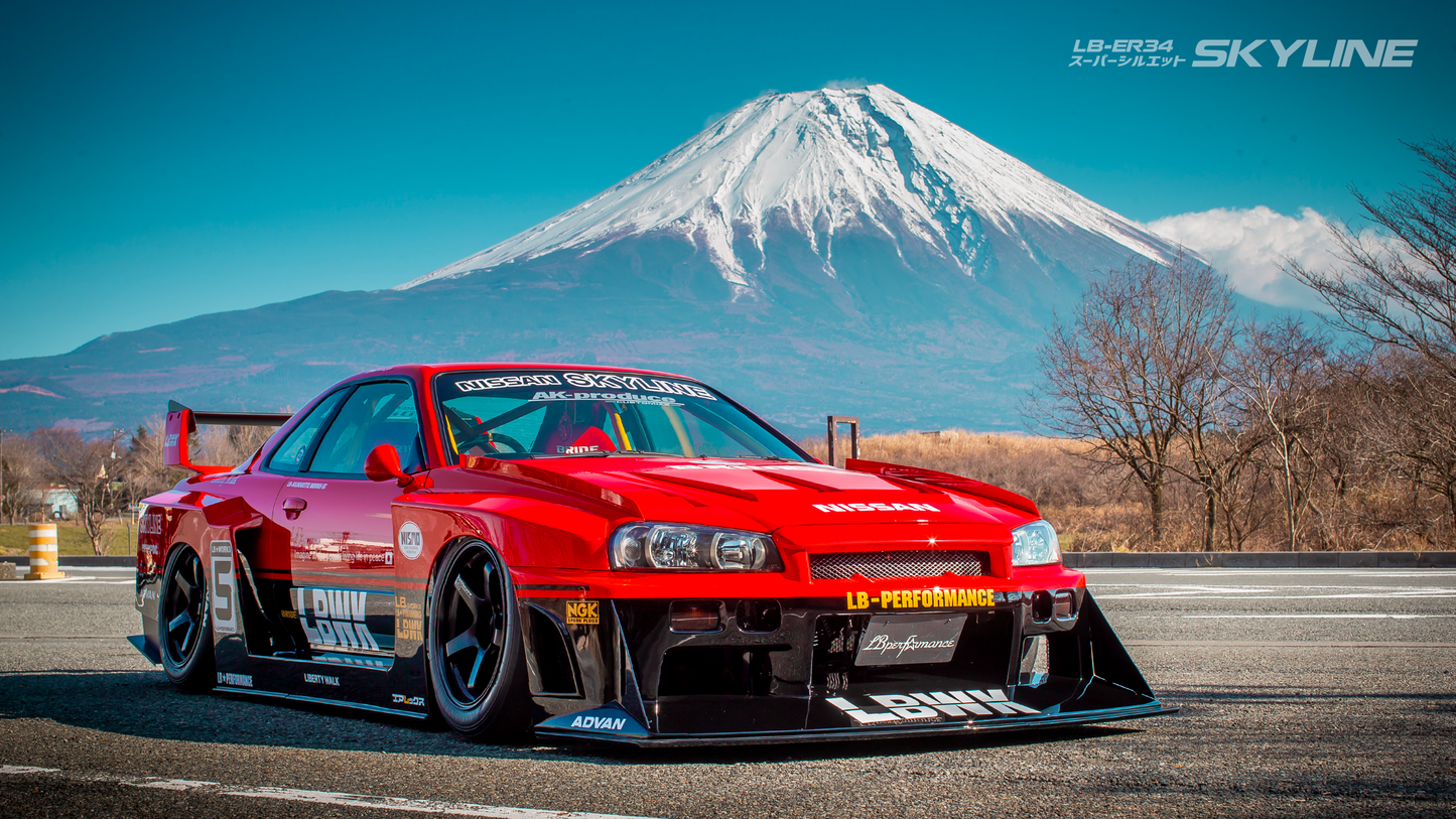 LB-ER34 Super Silhouette Aero Bodykit suitable for Nissan Skyline