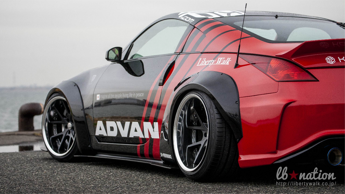 Liberty Walk LB-Works Widebody Aero Kit suitable for Nissan 350Z