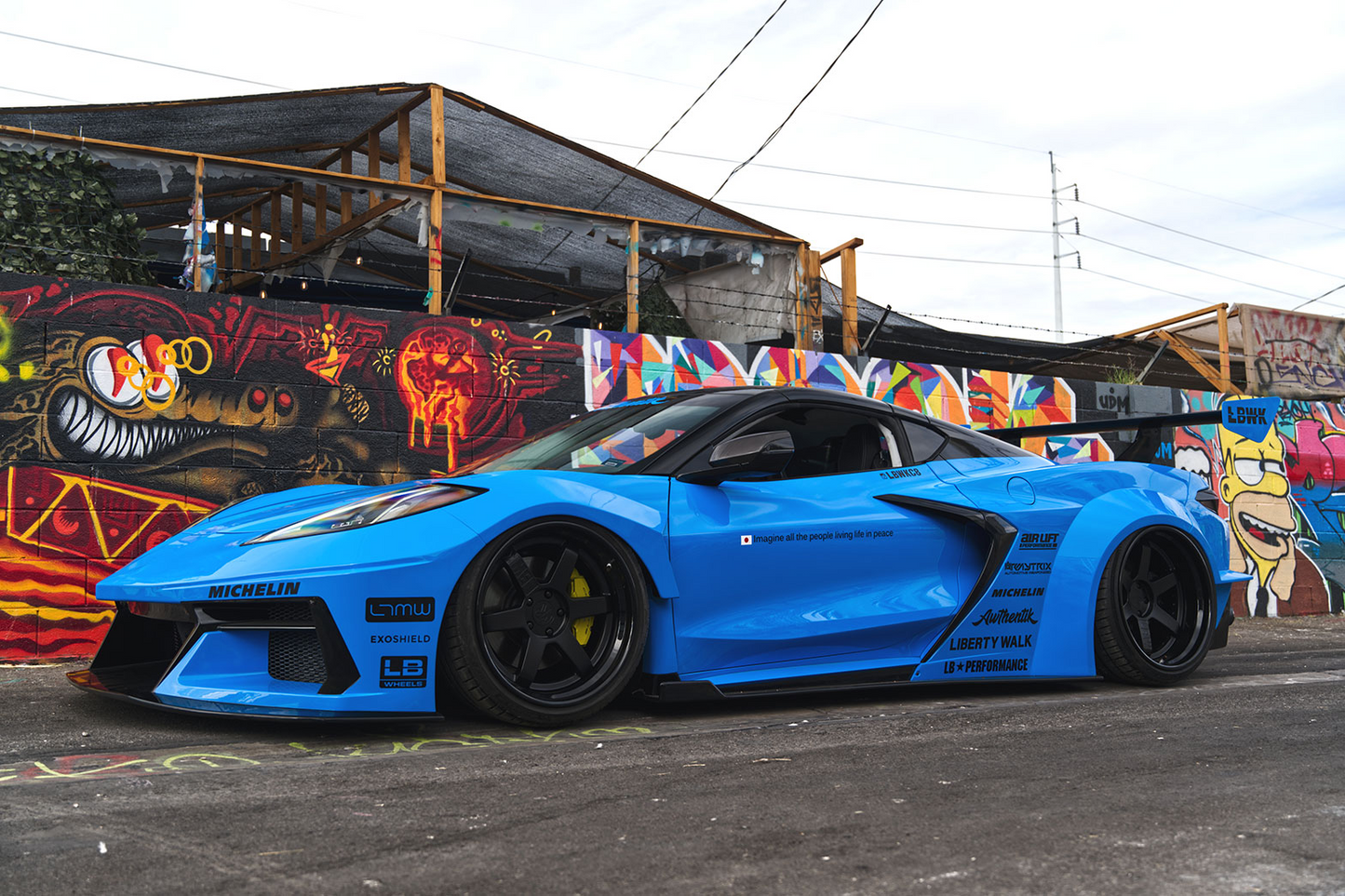 Liberty Walk Lb-Works suitable for Chevrolet Corvette C8