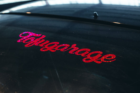 TOFUGARAGE CRUNCH PINK CHROME STICKER