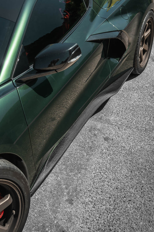 Side Skirt Extensions suitable for C8 Corvette
